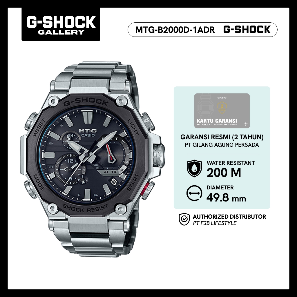 G-Shock Jam Tangan Pria MTG-B2000D-1ADR Original Analog
