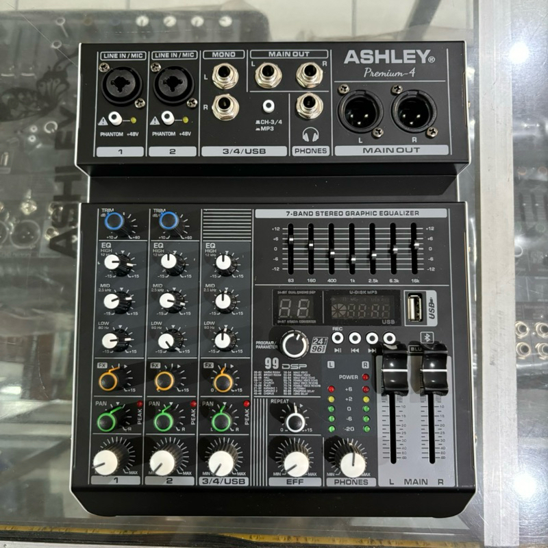 mixer ashley premium 4 4channel efek 99dsp 100% original