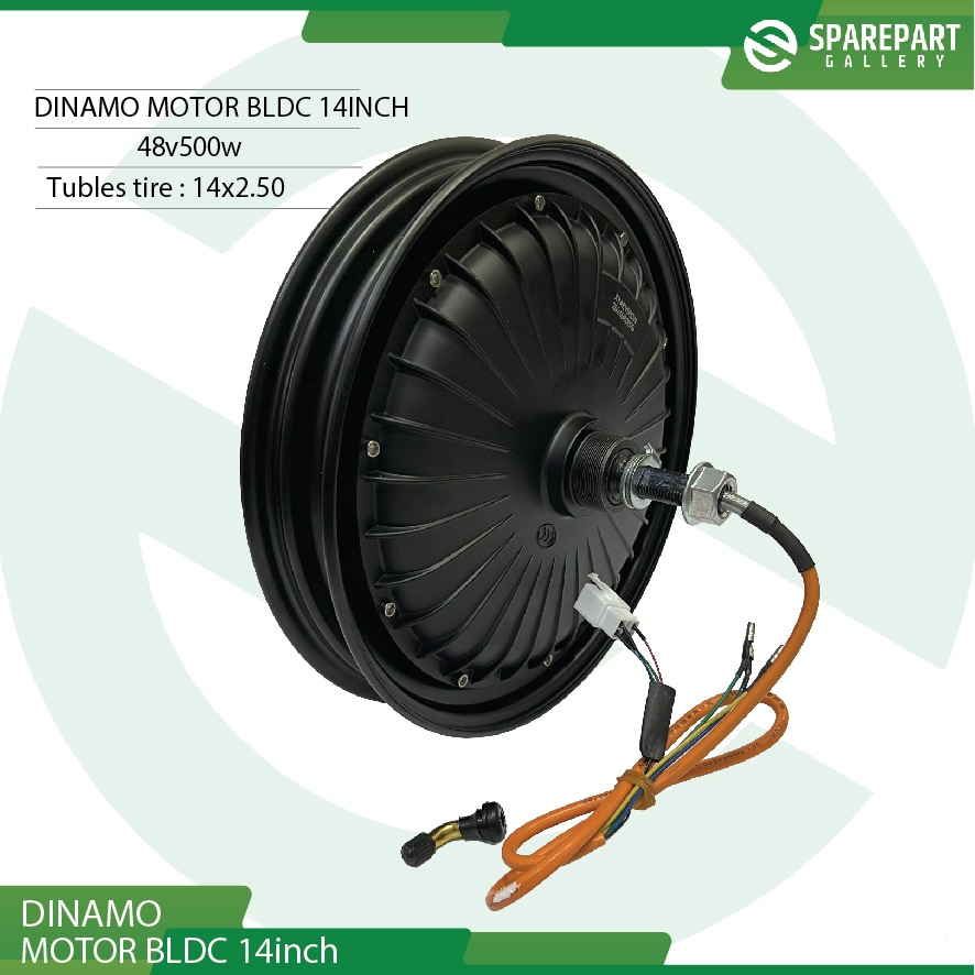 Dinamo bldc 14inch 48v500w electric bike hub motor ring14"