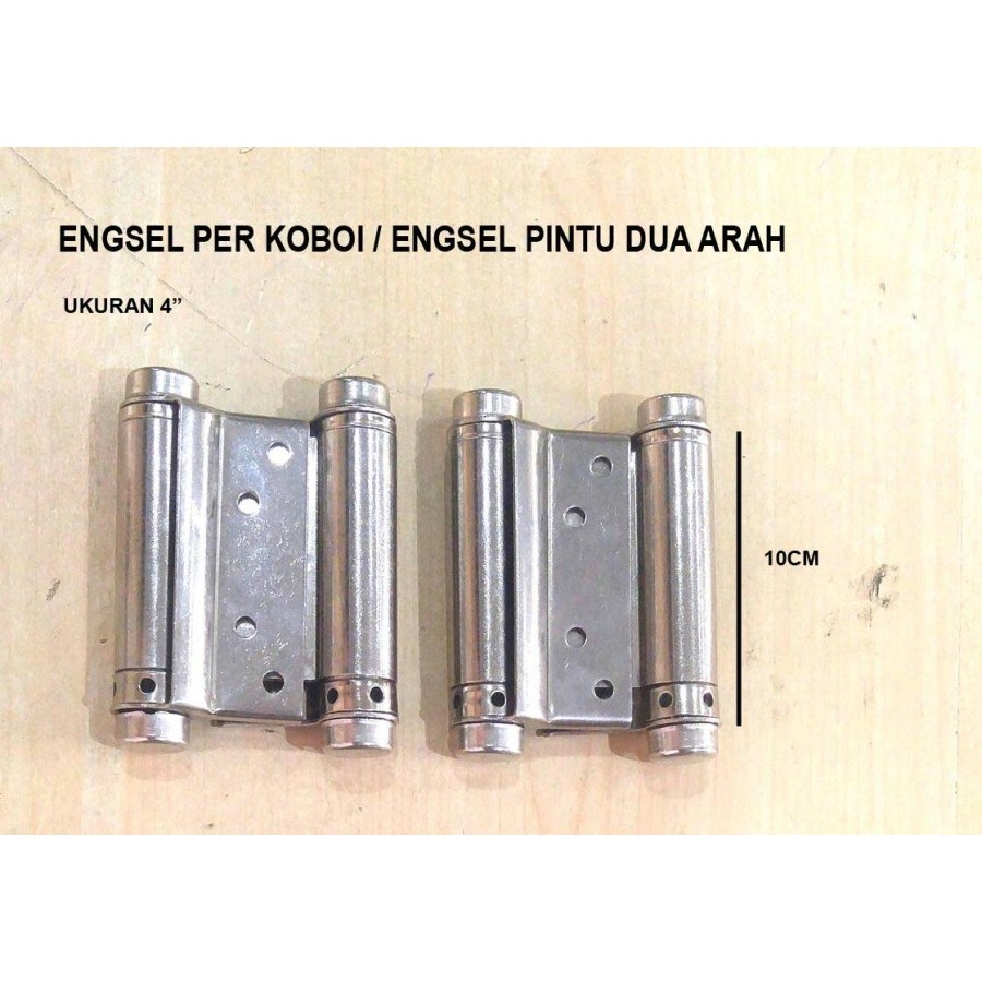 Engsel Koboi Stainless Steel 4" / Engsel Pintu Bolak Balik