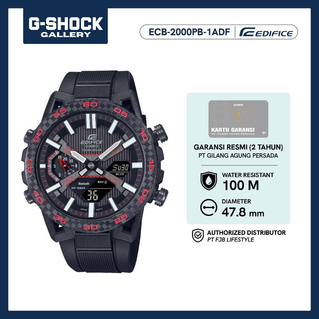Casio Edifice Jam Tangan Original ECB-2000PB-1ADF