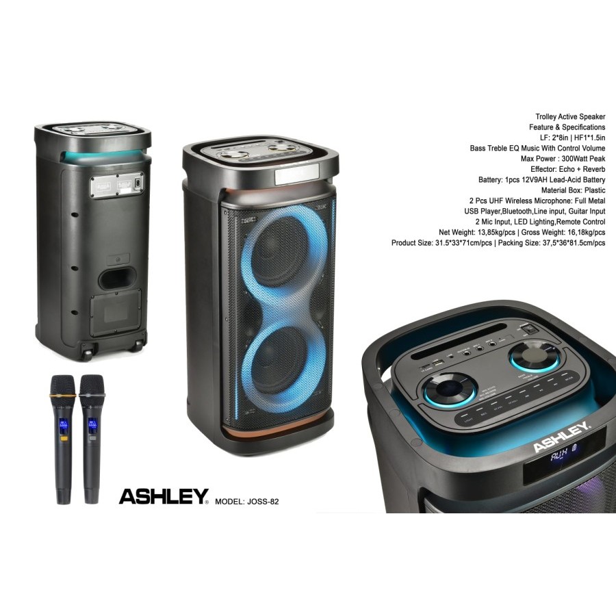 Speaker Portable Ashley 8 inch JOSS 82