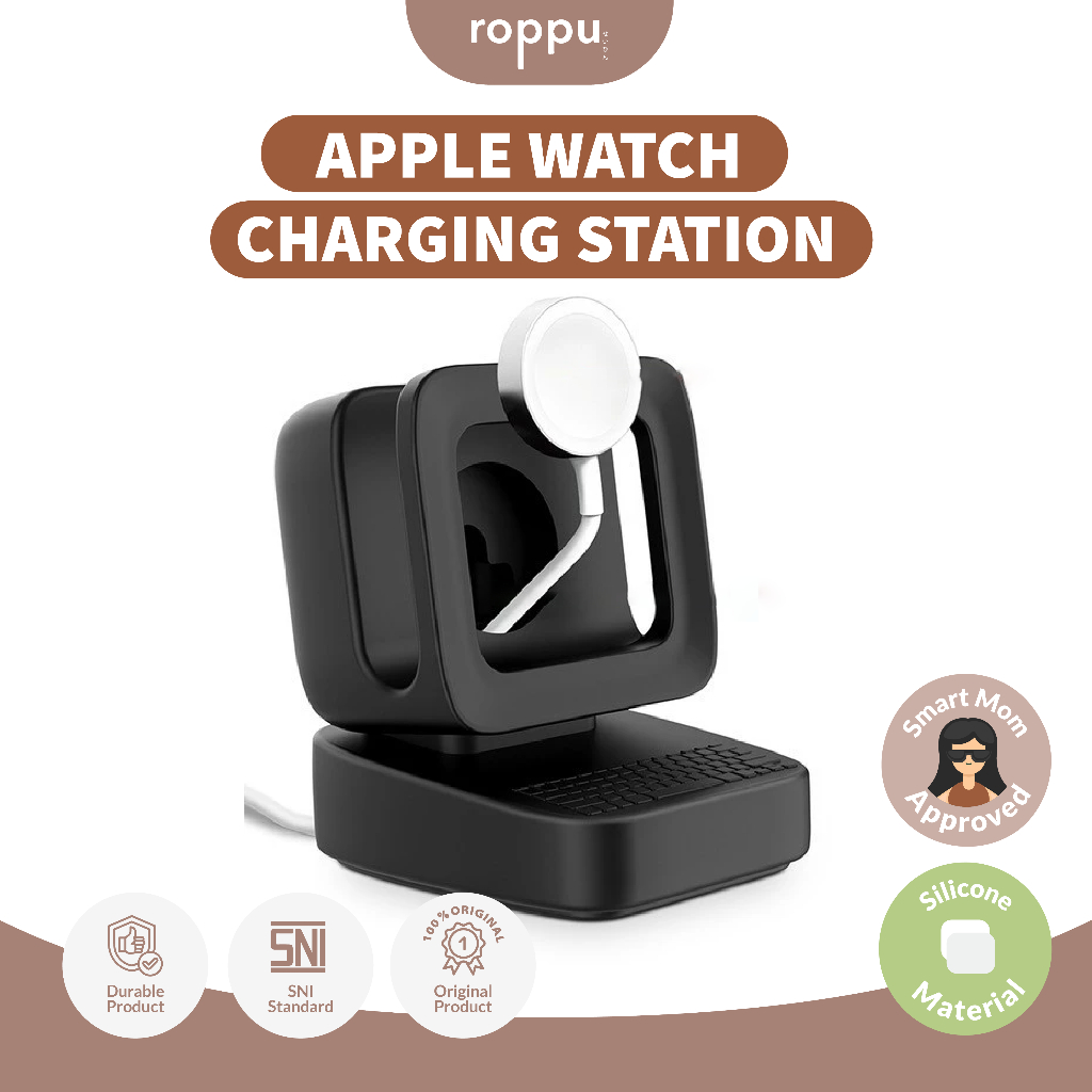 ROPPU Charging Station Apple Watch Bentuk Komputer Mini