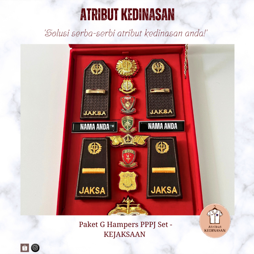 Hampers Jaksa/Paket Gift Box PPPJ Atribut 3A Jaksa Kejaksaan