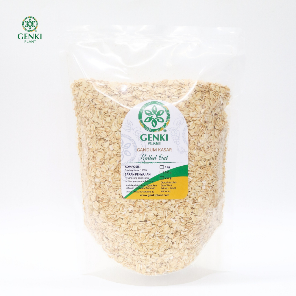 

Natural Rolled Oat / Regular Oat / Oatmeal / Gandum Kasar - 1 kg