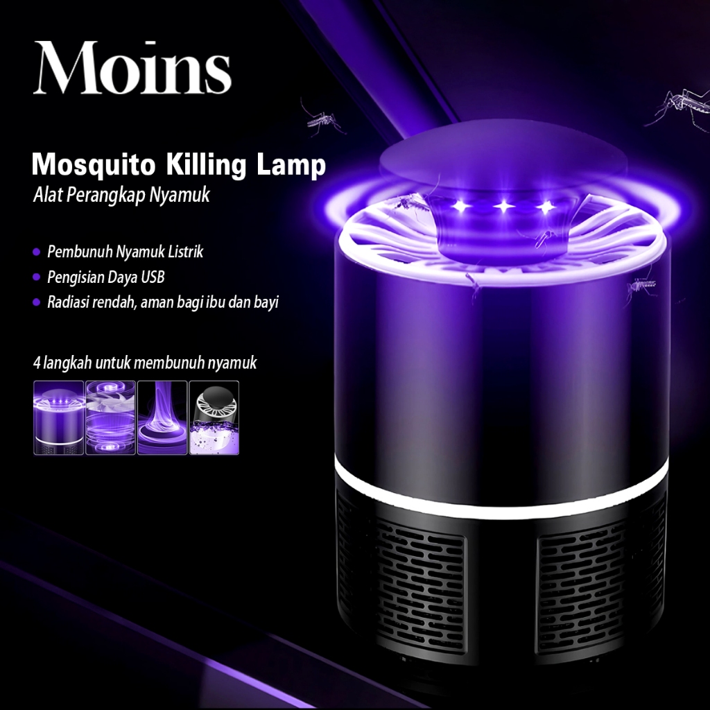 Alat Perangkap Nyamuk Led Mosquito Killing Lamp Elektrik Usb Tanpa Radiasi Pembasmi Nyamuk