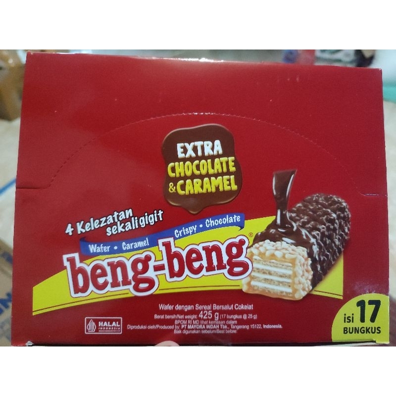 

BENG BENG 425g (17bunngkus @25g)/Coklat/beng beng/Wafer sereal cokelat