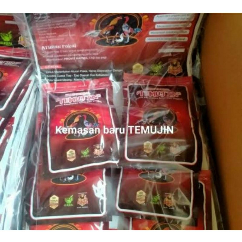 TEMUJIN JAMU Stamina komplit Ayam Jago Petarung Lengkap