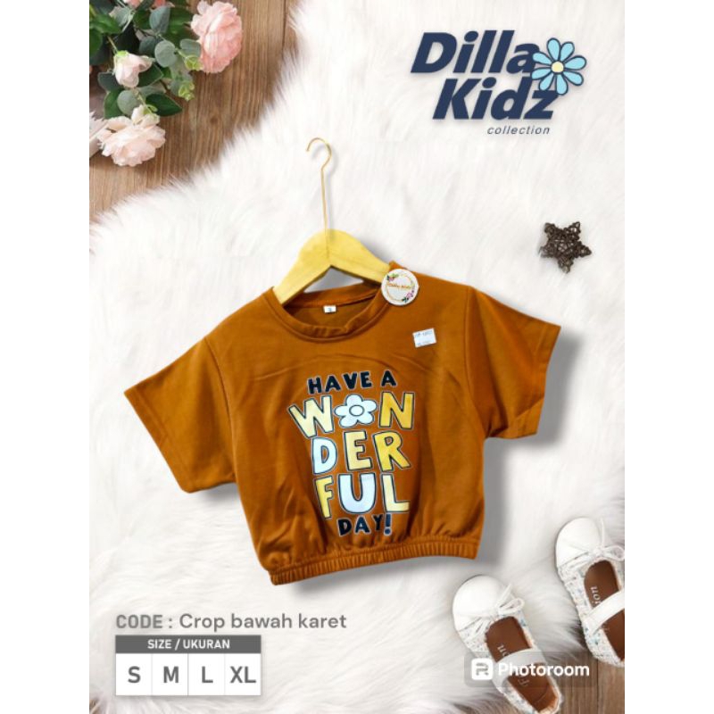 ATASAN CROP TOP ANAK PEREMPUAN | CROP ANAK | USIA 1-8 TAHUN