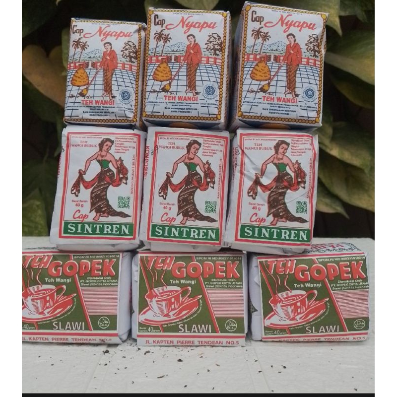 

3 macam teh isi 9 pcs