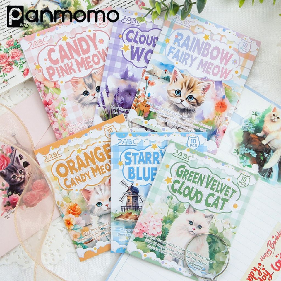 

Sweet Cat Sticker Pack Sticker Anak Kucing Lucu 10pcs