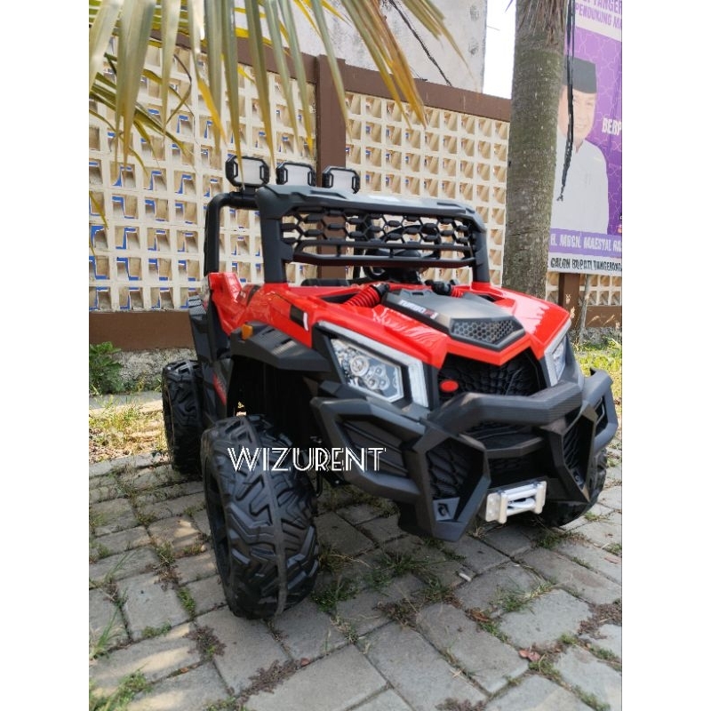 mobil aki utv Jeep monster ban karet