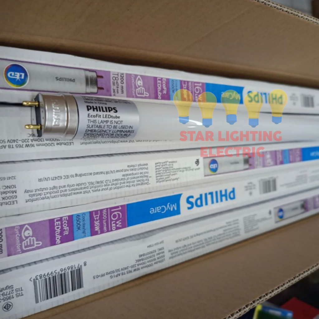 Lampu Tl Led Ecofit 8 Watt 16 Watt / Philips Lampu T8 Led Ecofit 8 Watt 16 Watt