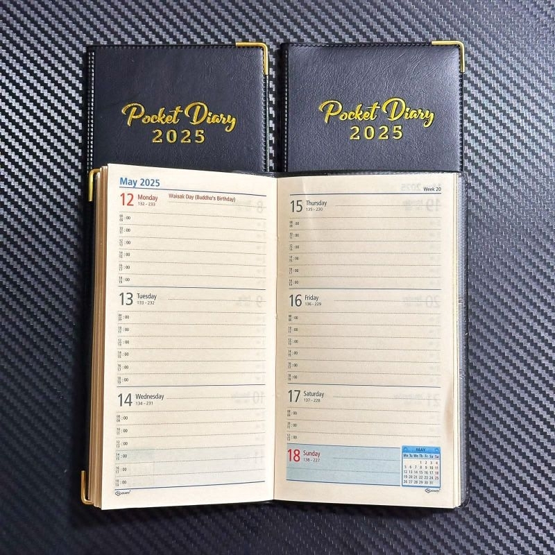 

Buku Agenda Pocket Diary 2025 ukuran 16cm x 9cm