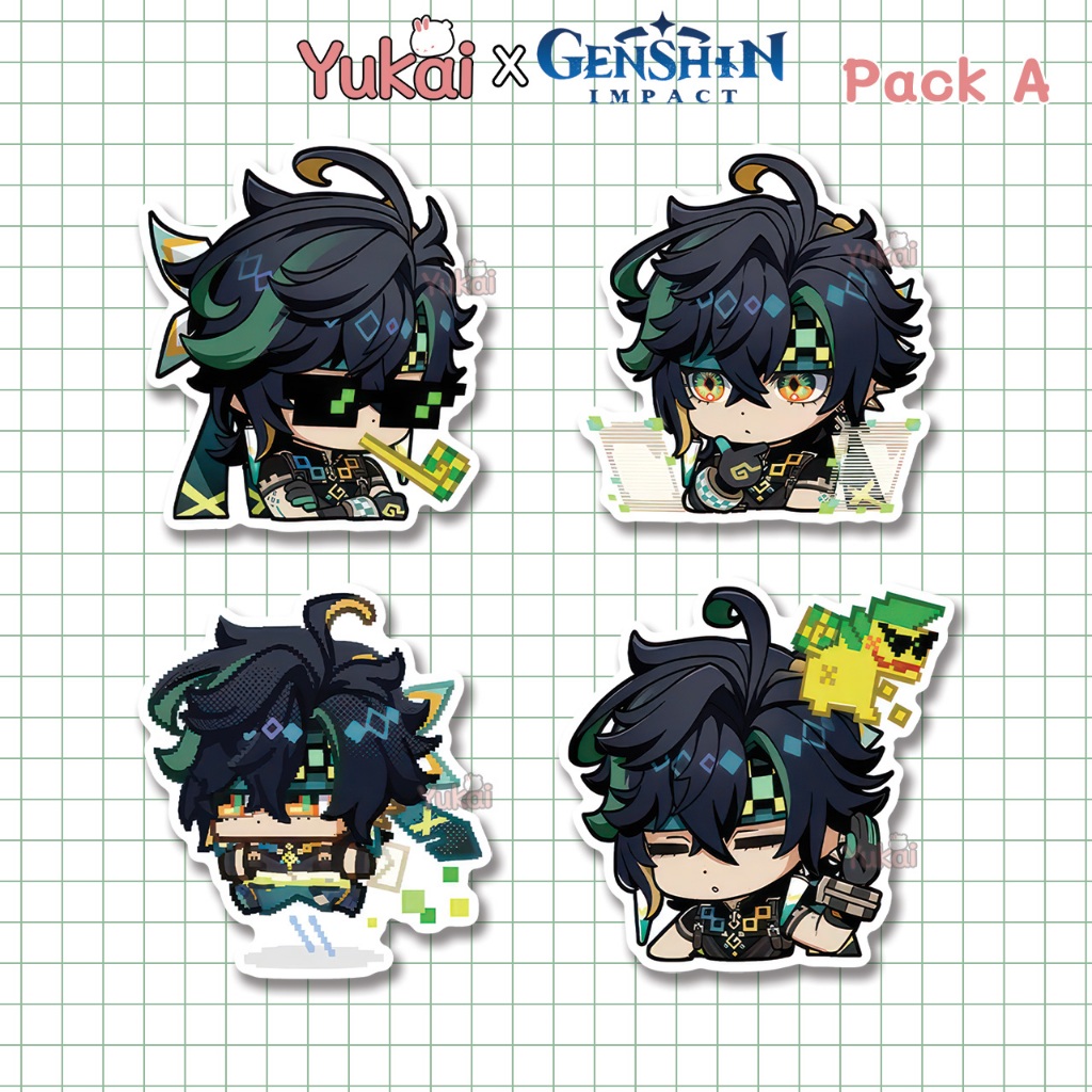 

Stiker Pack Kinich Genshin Impact Premium, Sticker Anime Waterproof