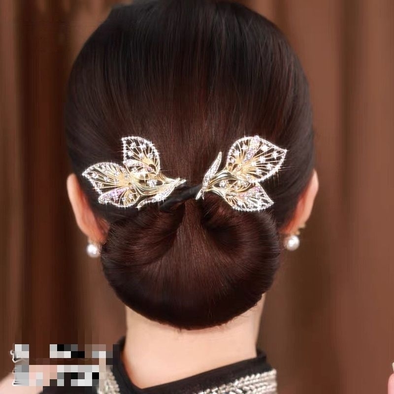 UY7 {JO}NEW Gulungan Ikat Rambut Wanita Sanggul Cepol Jepitan Modern Korea Simple Elegant Pesta