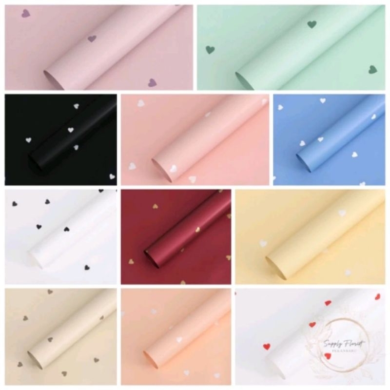 

{ 5 Lembar } Kertas Bucket Flower Wrapping Love Mini Atau Kertas Kado Waterproof Kertas Bucket