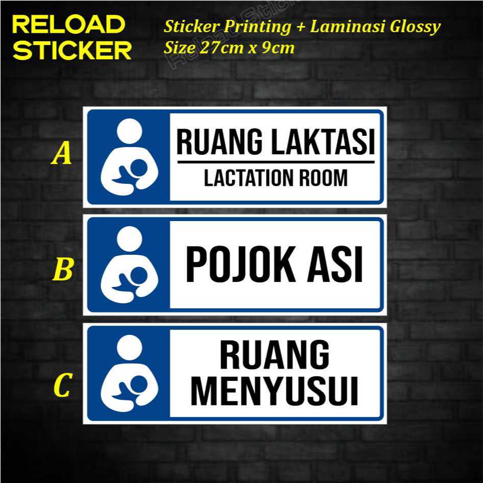 

Stiker Ruang Laktasi Ruang Menyusui Pojok Asi
