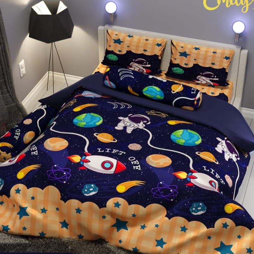 Grosir SPREI MOTIF SPACE GALAXY  SPREI ANAK LAKI LAKI  SPREI  SPREI HOMEMADE