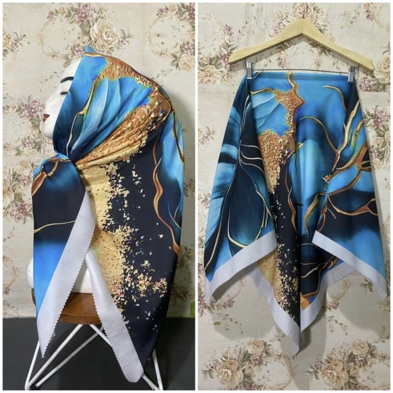 HIJAB SEGI EMPAT VOAL MOTIF SUBLIME KODE 288 TOSCA