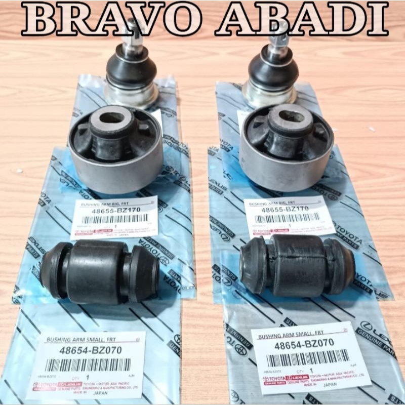 Bushing Arm Depan Besar + Kecil + Ball Joint Grand Avanza, Great Xenia , Grand Veloz 2016 2017 2018 