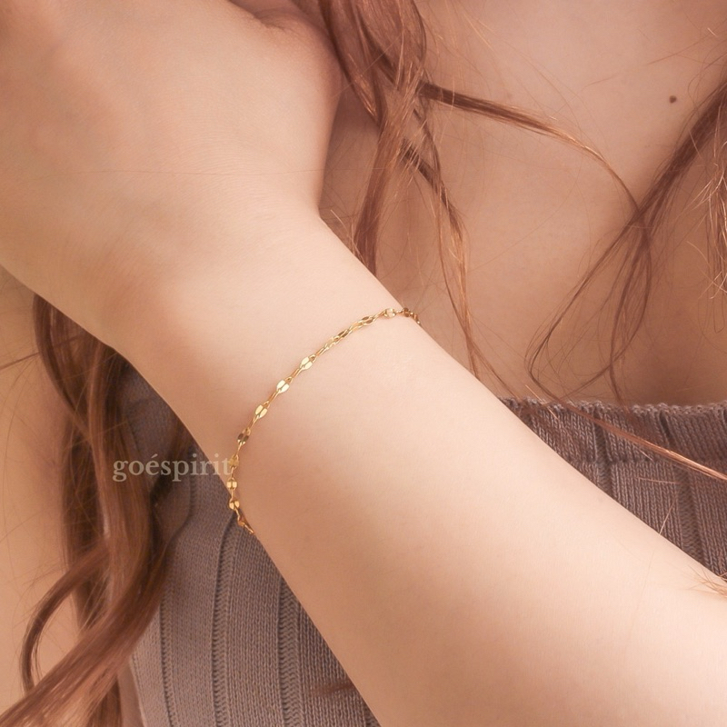 HUGEN bracelet / gelang tangan titanium steel • gelang tangan anti karat • gelang titanium • gelang 