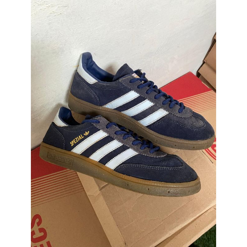 SEPATU SNEAKERS ADIDAS SPEZIAL NAVY WHITE GUMP PREMIUM SECOND