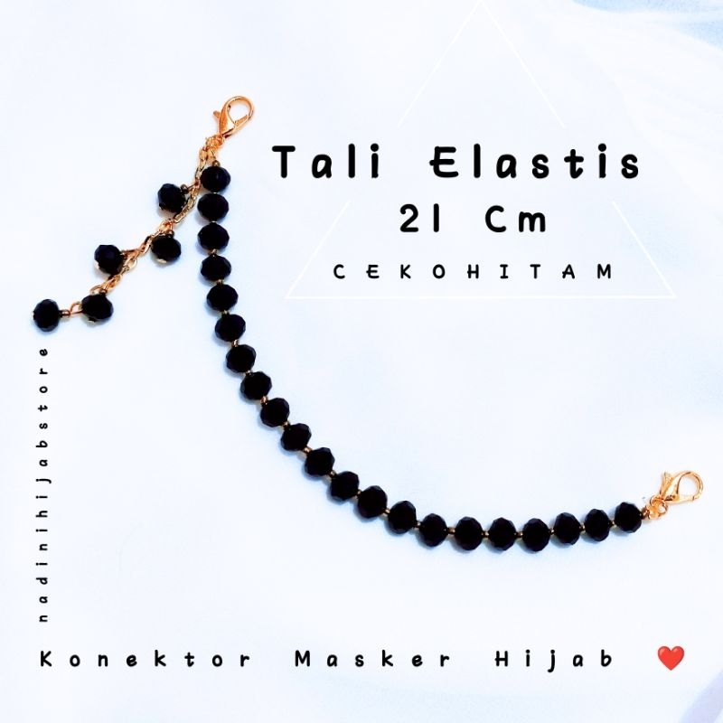 KONEKTOR MASKER HIJAB MUTIARA / kaitan masker hijab / kalung masker