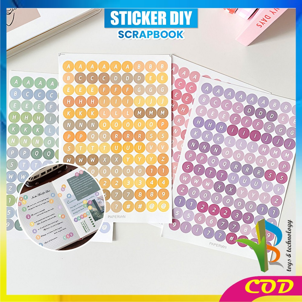 

RB-C1121 Stiker Alphabet Huruf Angka Deco Aesthetic Dekorasi Buku Jurnal / Sticker Alfabet DIY Scrapbook Planner Diary / Stiker Huruf Angka