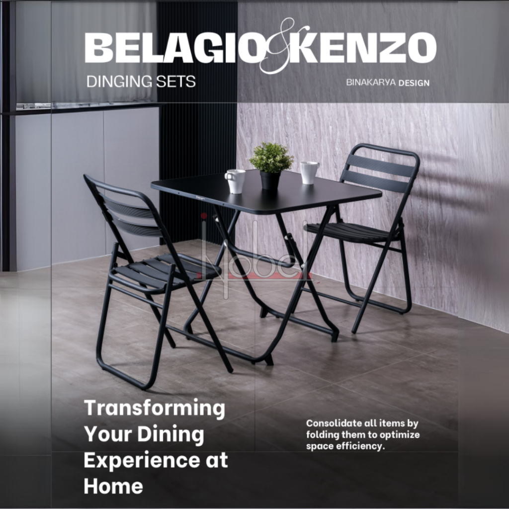 Folding Chair/Meja Kursi Teras/Meja Kursi Cafe Belagio Bina Karya Murah Pontianak