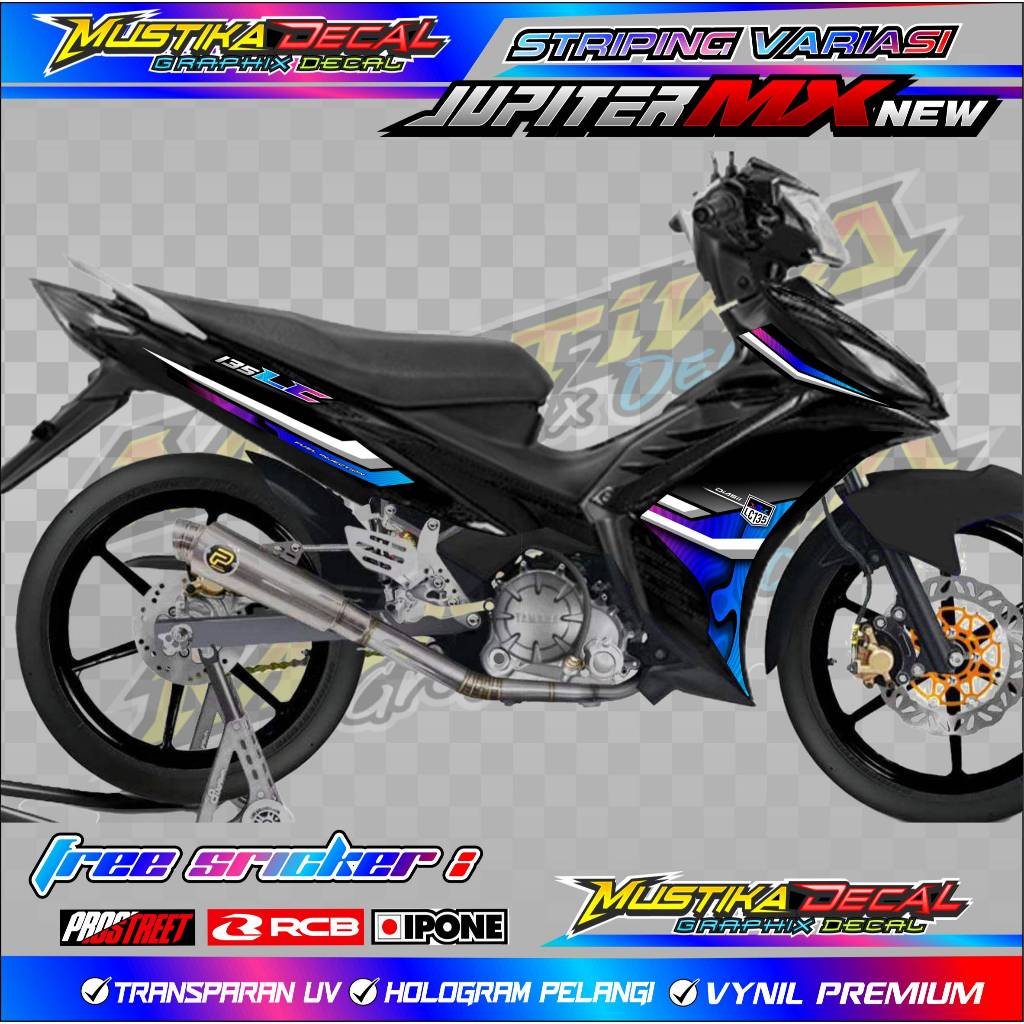 STRIPING VARIASI JUPITER MX 135 LC / STICKER LIST JUPITER MX 135 LC