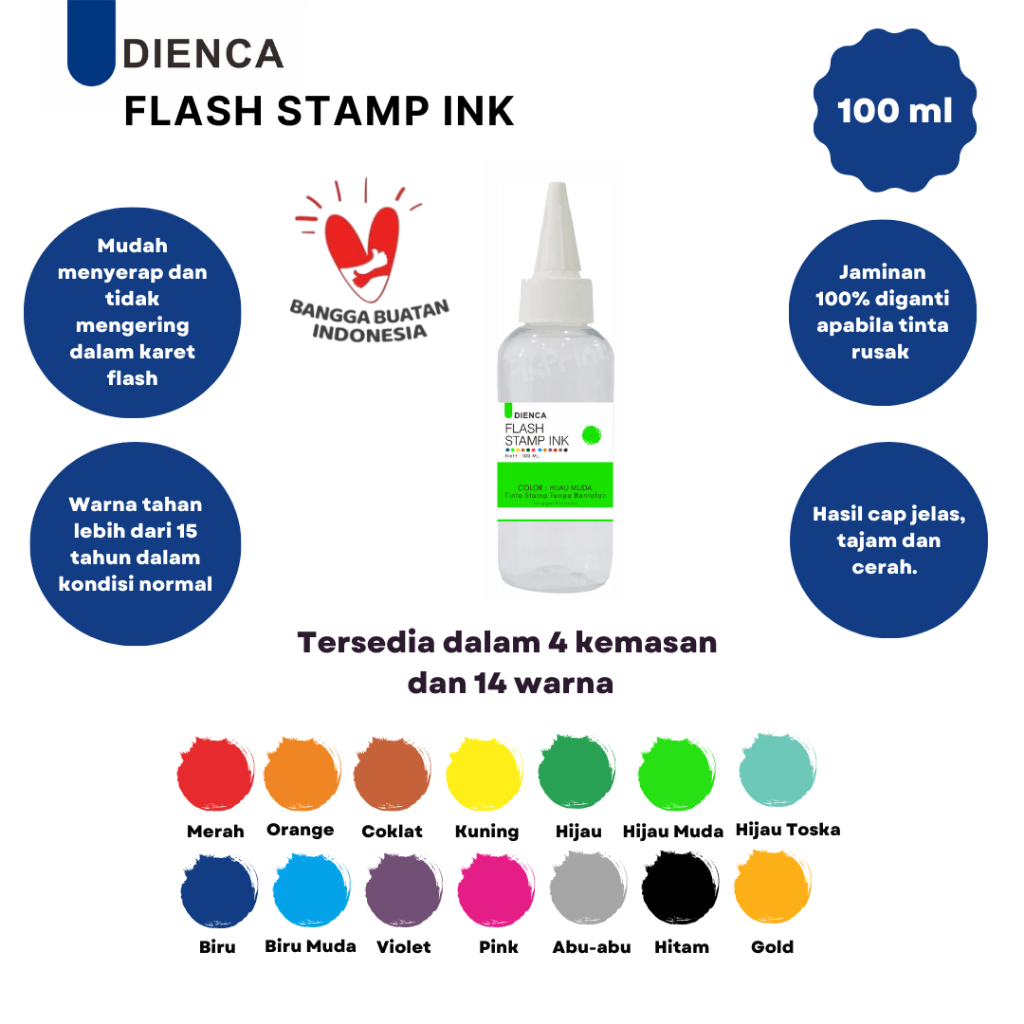 

Dienca Flash Stamp Ink - Tinta Stempel 100ml PART 2