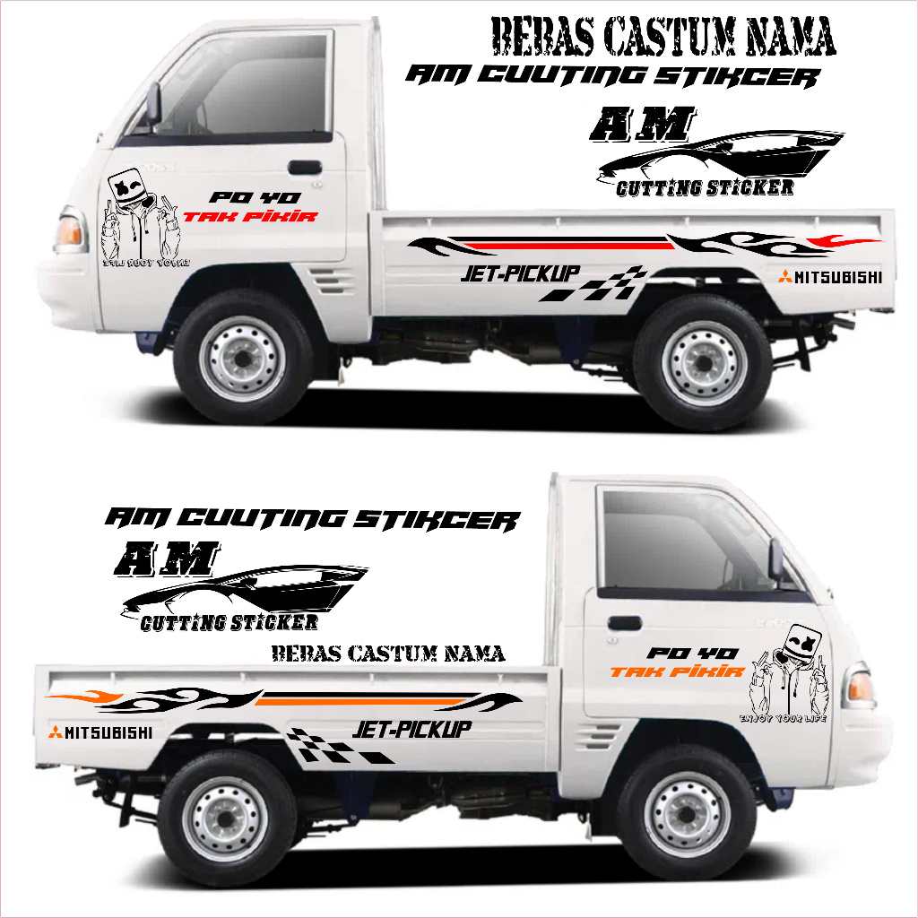 Stiker mobil pick up new carry stiker variasi body pick up new carry