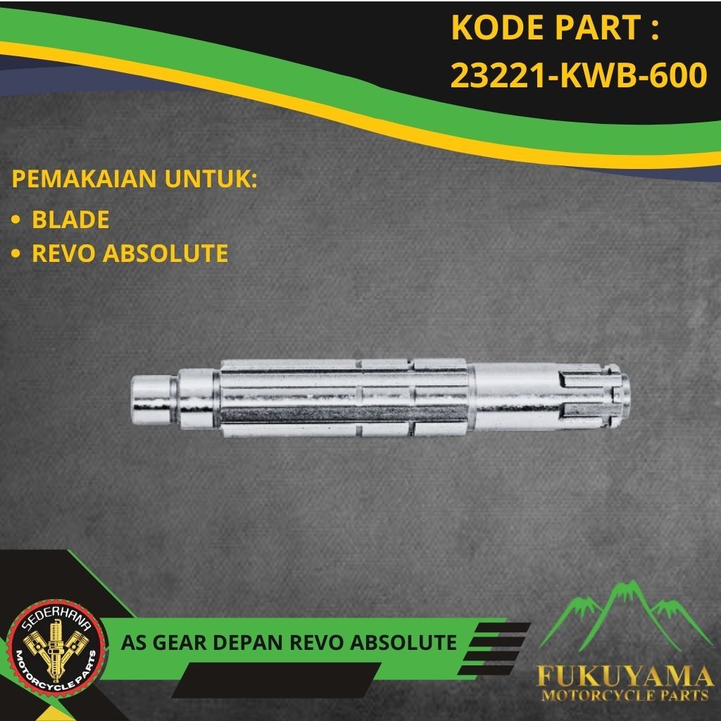 AS GEAR DEPAN BLADE REVO ABSOLUTE FUKUYAMA