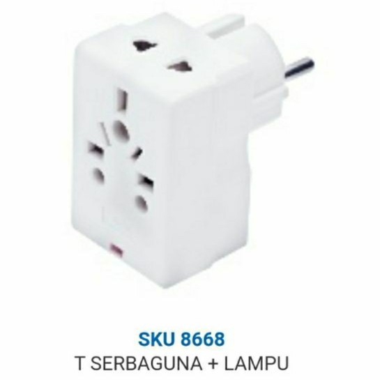 Steker T-SERBAGUNA + Lampu SHUKAKU SKU 8668