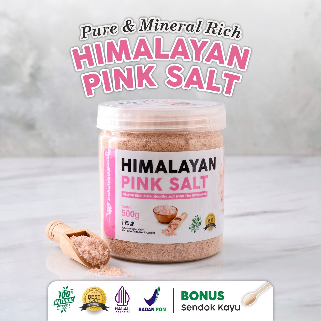 

Garam Himalaya Premium Organik Original 100% / Himsalt Organic Himalayan Pink Salt
