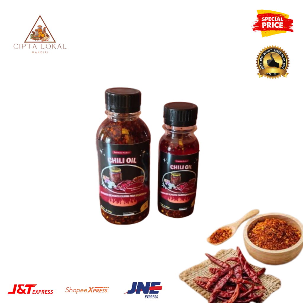 

Chili Oil Premium / Minyak Cabai (Pedas & Gurih) 100 ml & 200ml