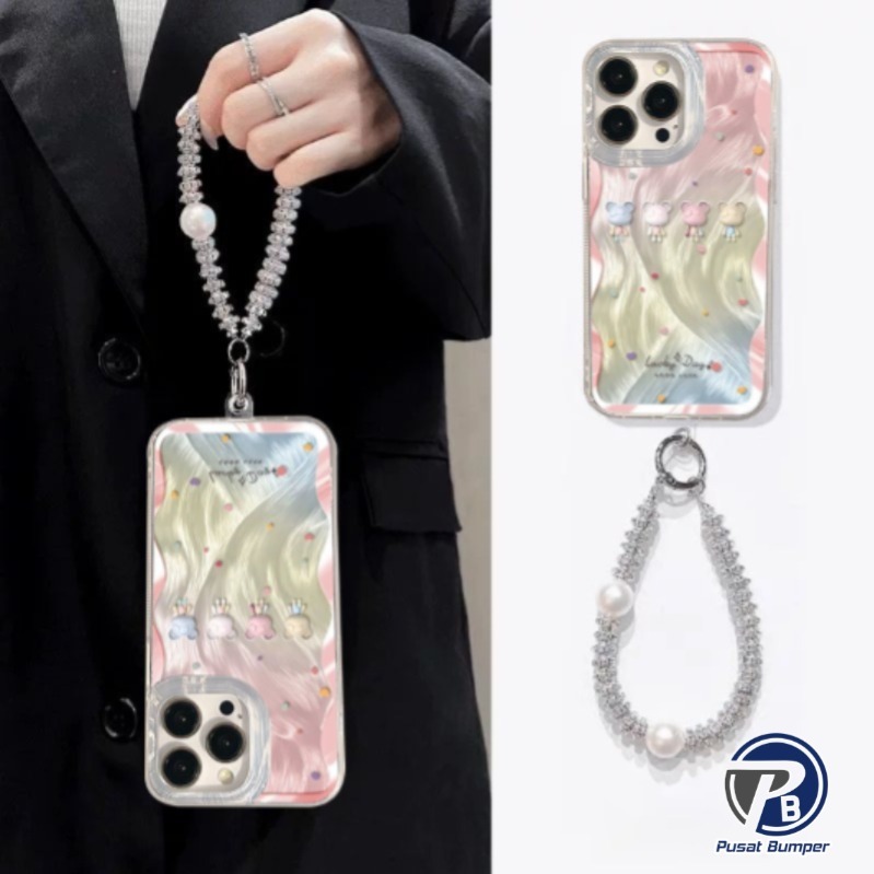 GL063 Gradient Feather Case Lucky Day With Charm Hardcase Casing Hp Compatible For Xiaomi REDMI NOTE
