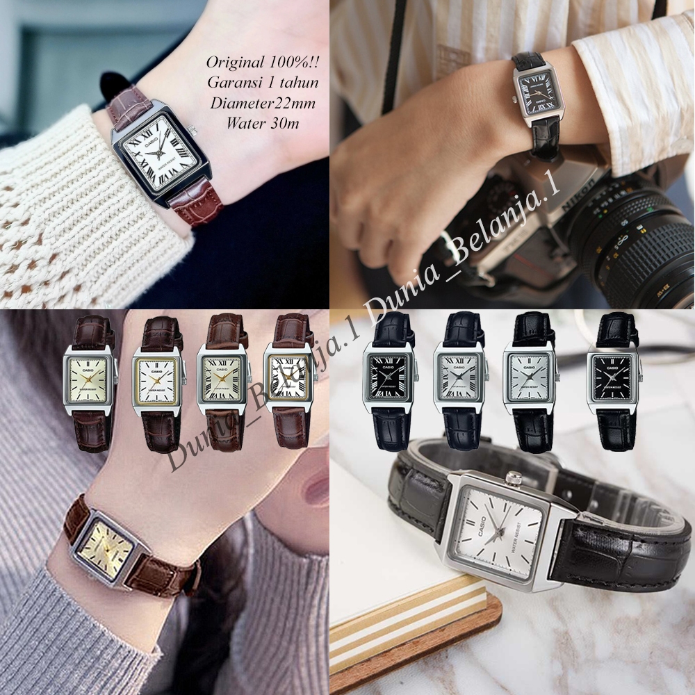 Original 100% Jam Tangan Wanita CASIO LTP-V007L-9EUDF LTP-V007L-9BUDF LTP-V007L-7E2UDF LTP-V007L-7E1