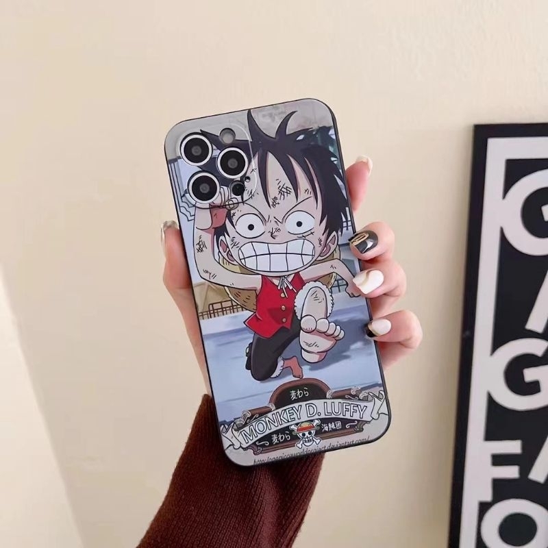 Case Hp motif onepiece Kompatibel untuk A53 A33 A31 A58 4G Reno 6 5G Iphone X Iphone 6 Redmi Note 9 