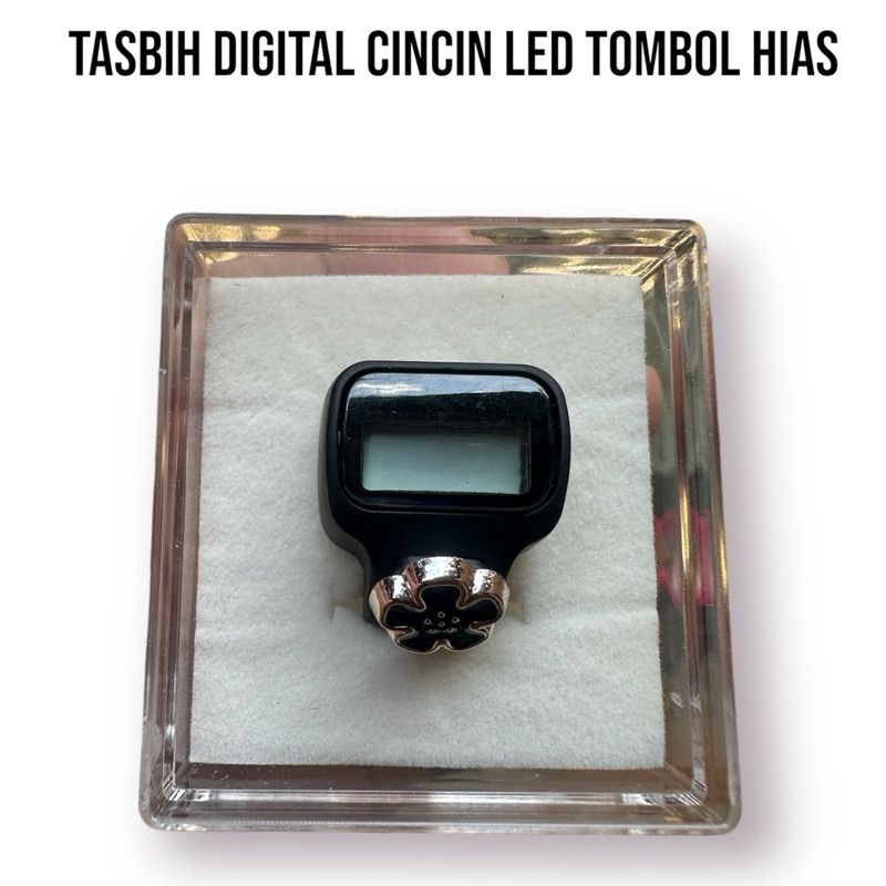 Tasbih Digital Cincin LED Tombol Hias Alat Hitung Dzikir / Tasbih Digital Cantik