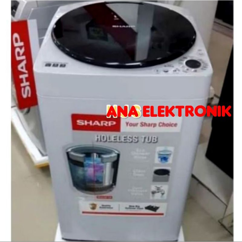 MESIN CUCI SHARP M909TGG 1 TABUNG - 9Kg ( BATAM )