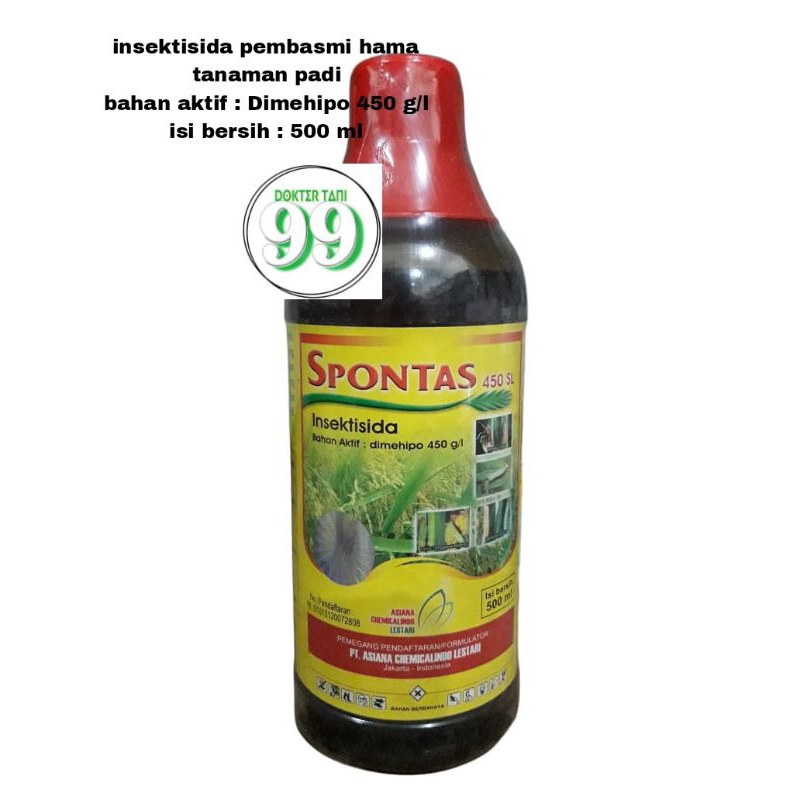 Insektisida SPONTAS 450SL 500 ml Pembasmi Hama Penggerek Batang