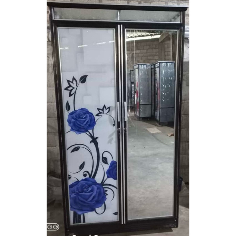 [KEDIRI] Lemari Pakaian Aluminium + Kaca Cermin + Roda | 2 Pintu / 3 Pintu | BACA DESKRIPSI SBLM ORD