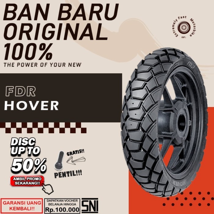 Ban Motor Matic Tublesss Ring 14 FDR Hover Ban Depan Belakang Motor Beat Vario Scoopy Tubles Ring 14