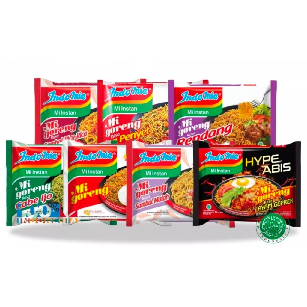 

INDOMIE GORENG ALL VARIAN (ISI 5 BUNGKUS)