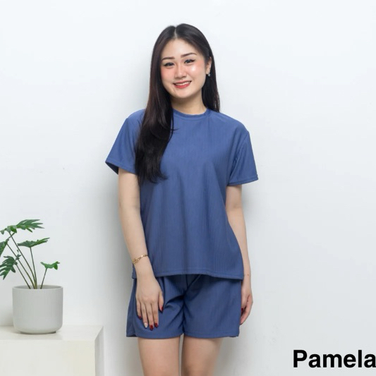 Fenne - Piyama Wanita Pendek / Baju Rumah / Baju TIdur Wanita Premium Pamela Set