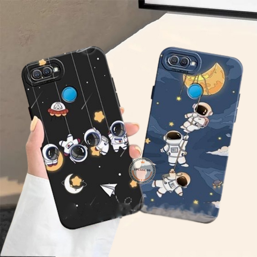 #003 Softcase OPPO A5S/A12/ A7/A11K/OPPO F9/REALME 2 PRO Motif Astronot Lucu terbaru - Case Oppo - c