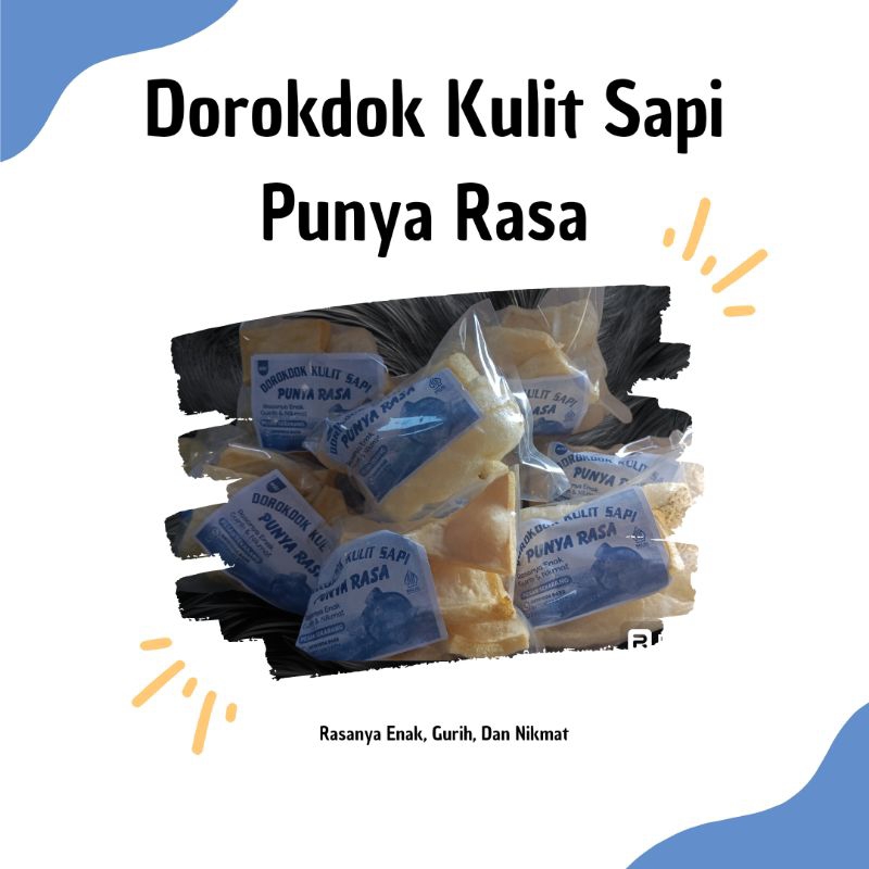 

Dorokdok Kulit Sapi Khas Garut 1 Pack Isi 10 Pcs