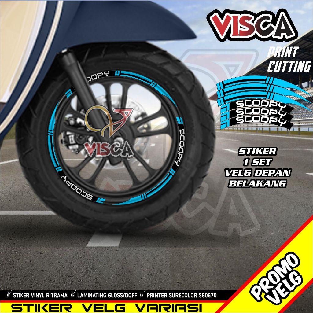 Stiker Velg List Velg Motor SCOOPY A02
